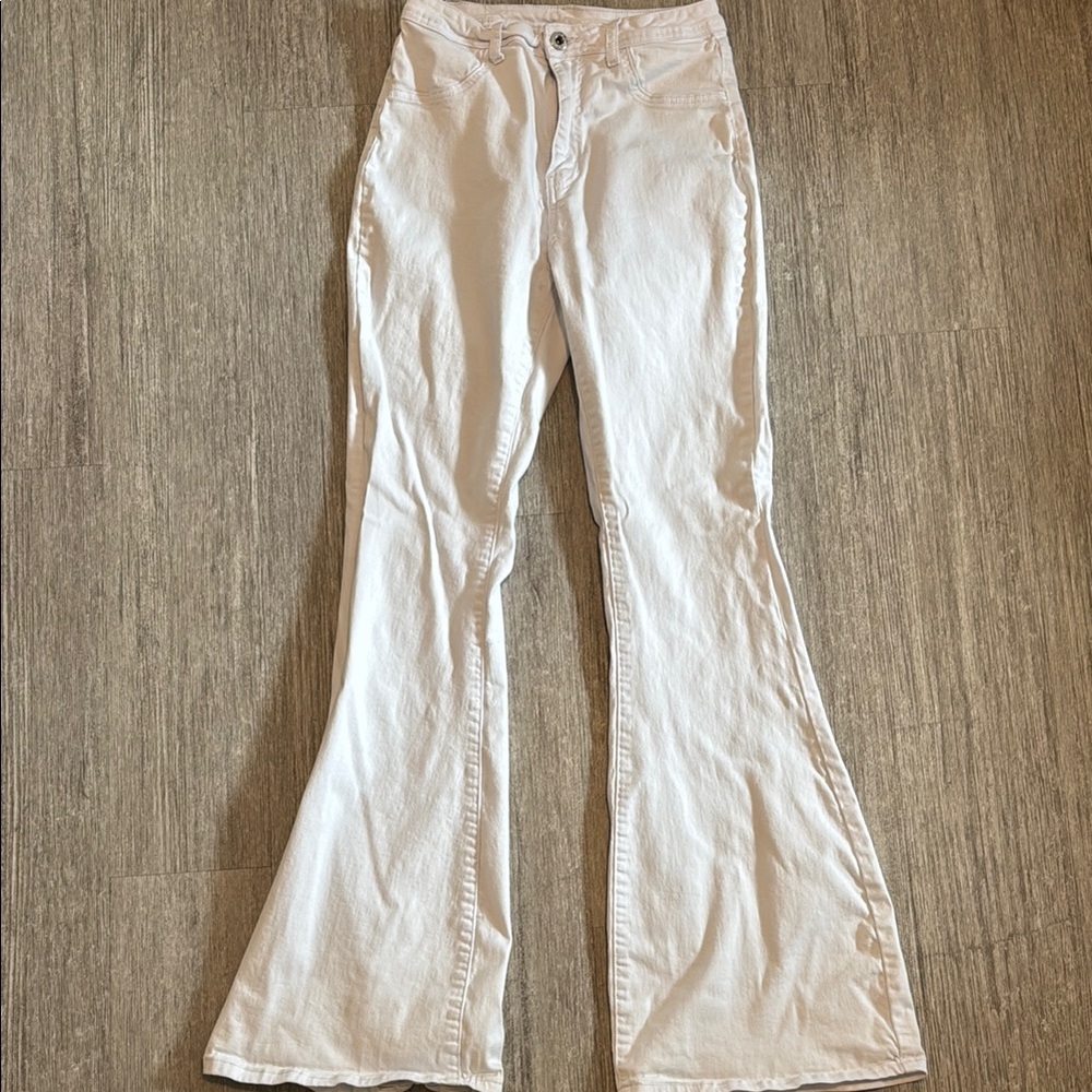 Stylish White Flare Pants